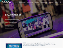 Tablet Screenshot of deca.org